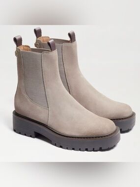 Sam Edelman Laguna Chelsea Boot in Grey Suede